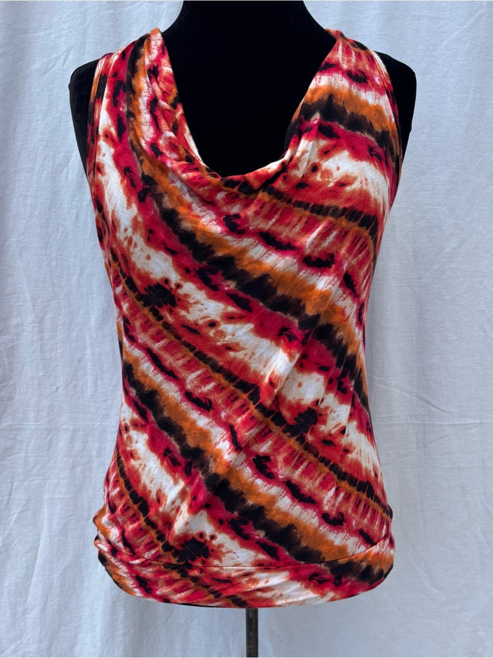 Candy Couture Y2K Western Boho Modern Hippie Tie Dye Tank Festival Cowgirl M